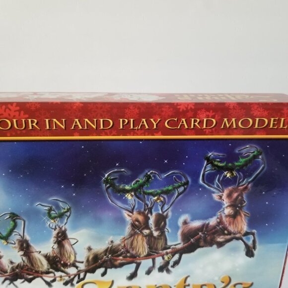 Santa's Sleigh Model Press Out Color in and Play Complete Over 1.2 M Long New - Picture 9 of 15